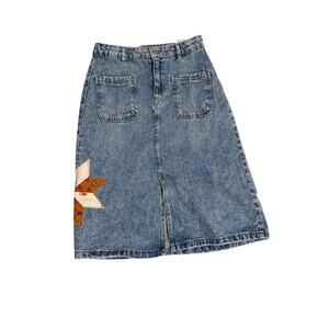 Zara Girls Denim A Line Skirt Sz 13-14